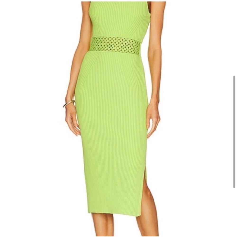 Jonathan Simkhai Loren Compact Crochet Rings Midi Dress - Picture 3 of 11